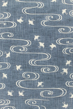 古典柄、波に千鳥の大人ゆかた