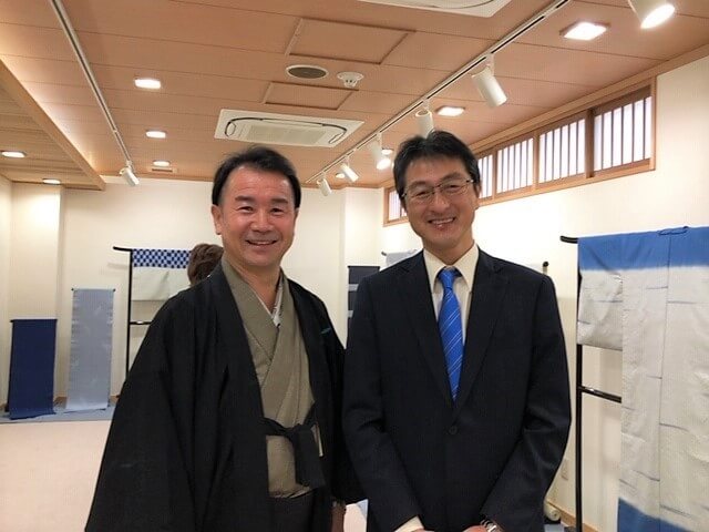 芝崎圭一作　座ぐりの着物　室町の加納織物　熊本市中央区　着物専門店　わのくに