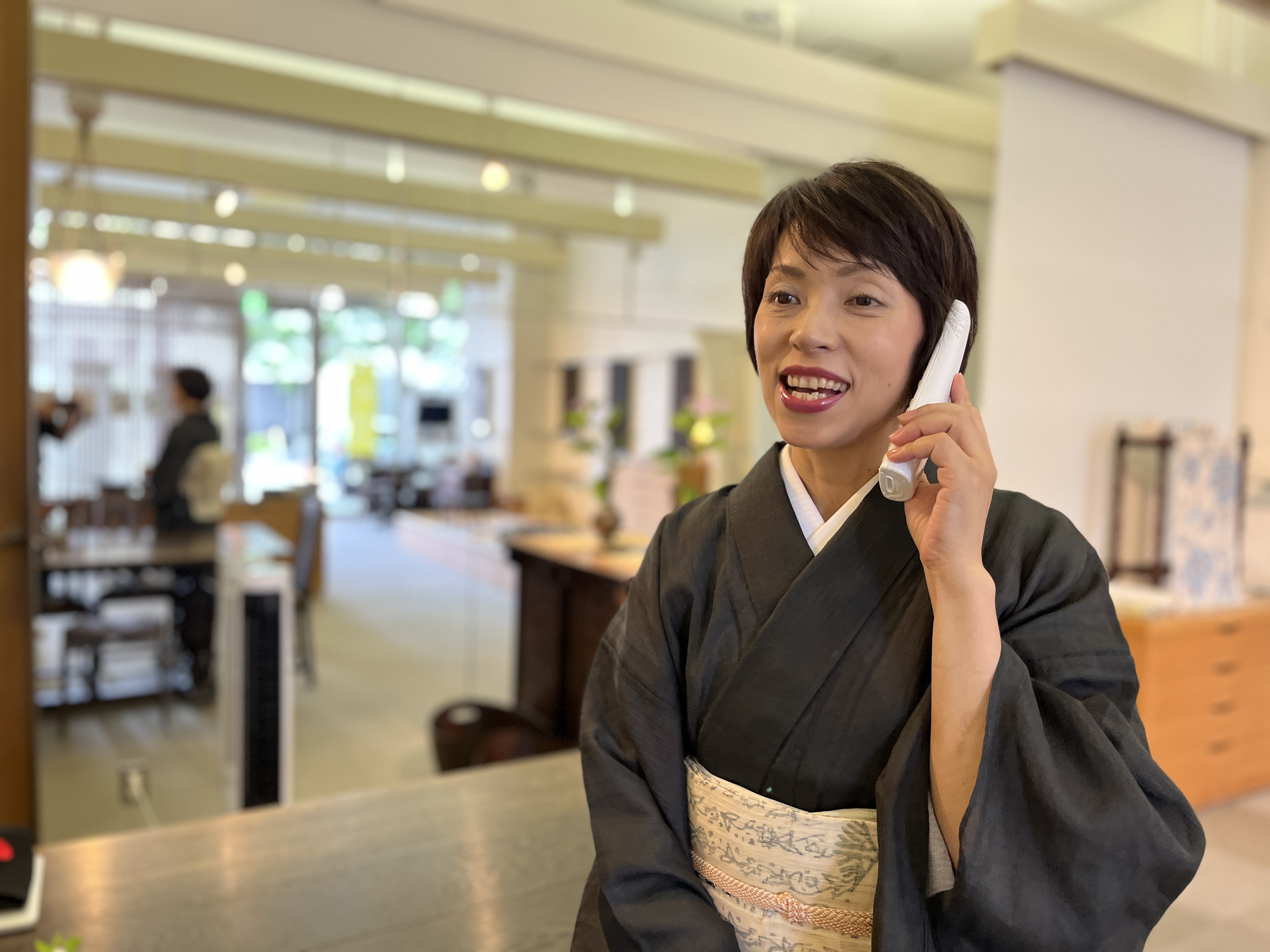 夏目漱石　謡い　熊本市中央区　着物専門店　きものサロン和の國